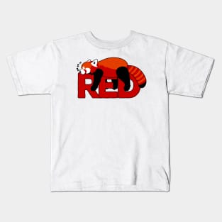 Red Panda Kids T-Shirt